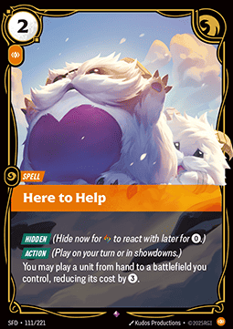 Here to Help - Spiritforged (Rare) [SFD-111]