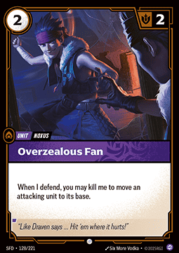Overzealous Fan - Spiritforged (Common) [SFD-128]