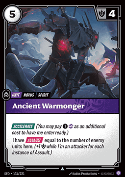 Ancient Warmonger - Spiritforged (Uncommon) [SFD-131]