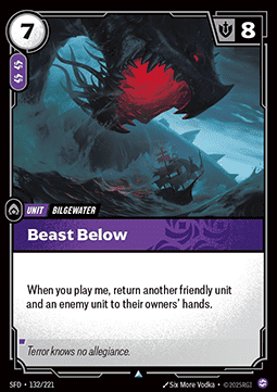 Beast Below - Spiritforged (Uncommon) [SFD-132]
