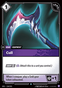 Cull - Spiritforged (Uncommon) [SFD-134]