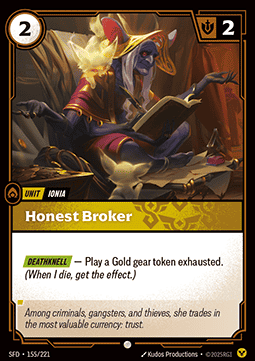Honest Broker - Spiritforged (Common) [SFD-155]