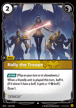 Rally the Troops - Spiritforged (Uncommon) [SFD-166]