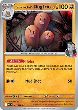 Team Rocket's Dugtrio - Ascended Heroes (Uncommon) [ASC-101]