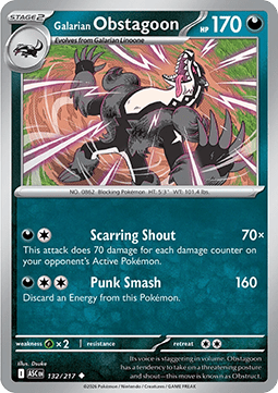 Galarian Obstagoon - Ascended Heroes (Uncommon) [ASC-132]