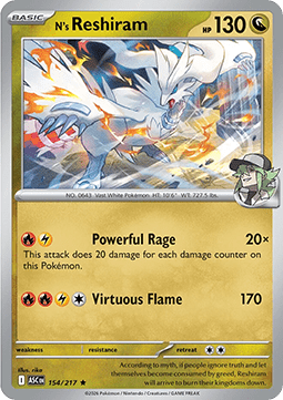 N's Reshiram - Ascended Heroes (Rare) [ASC-154]