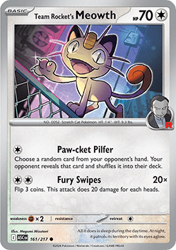 Team Rocket's Meowth - Ascended Heroes (Common) [ASC-161]