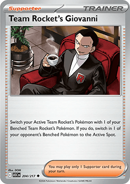 Team Rocket's Giovanni - Ascended Heroes (Uncommon) [ASC-204]