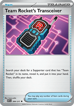 Team Rocket's Transceiver - Ascended Heroes (Uncommon) [ASC-209]