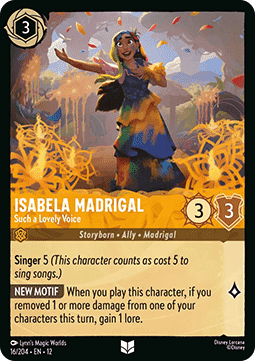 Isabela Madrigal - Such a Lovely Voice (V.1) - Wilds Unknown (Uncommon) [12WIL-16]