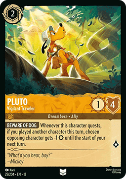 Pluto - Vigilant Traveler - Wilds Unknown (Uncommon) [12WIL-25]