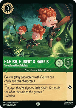 Hamish, Hubert & Harris - Troublemaking Triplets - Wilds Unknown (Common) [12WIL-70]