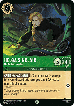 Helga Sinclair - No Backup Needed - Wilds Unknown (Common) [12WIL-73]