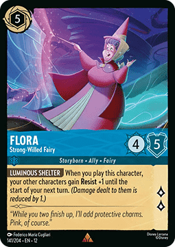 Flora - Strong-Willed Fairy - Wilds Unknown (Rare) [12WIL-141]
