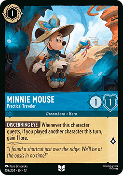Minnie Mouse - Practical Traveler (V.1) - Wilds Unknown (Uncommon) [12WIL-159]