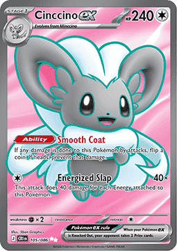 Cinccino ex - Chaos Rising (Ultra Rare) [CRI-105]